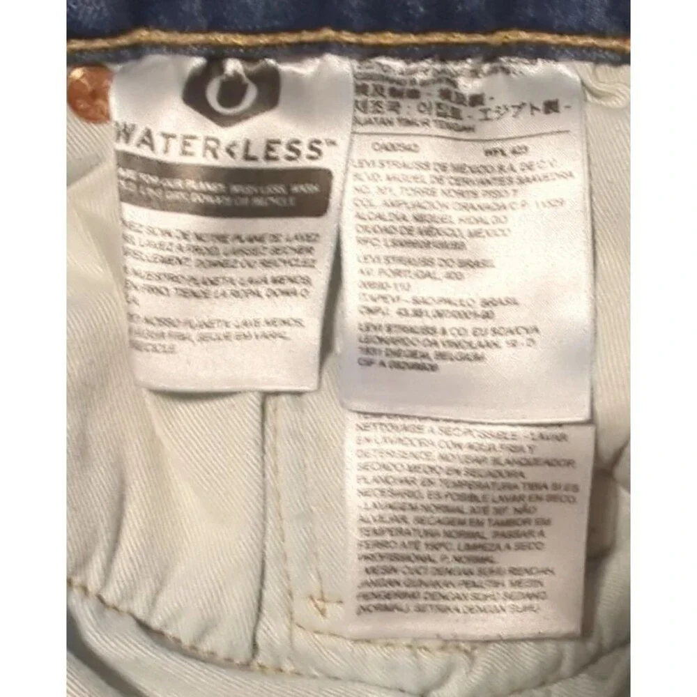 Levi's Premium 502 Big E Regular Taper Fit Jeans Mens 33x34 Stonewashed Zip Fly
